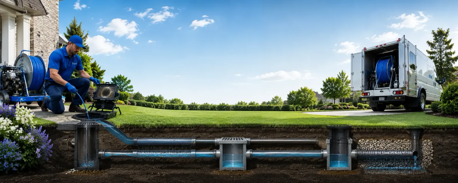 Outdoor drain cleaning information for Cresbard, SD